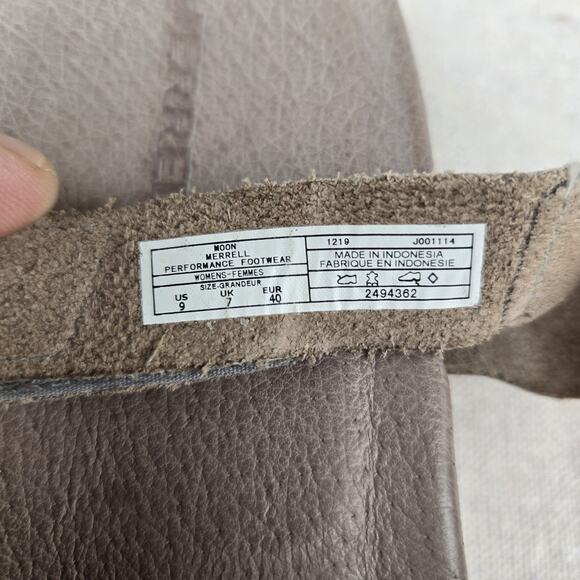 Merrell Juno Backstrap Moon Soft Nubuck Leather Strap Sandals Open Toe Womens 9 - Picture 6 of 10